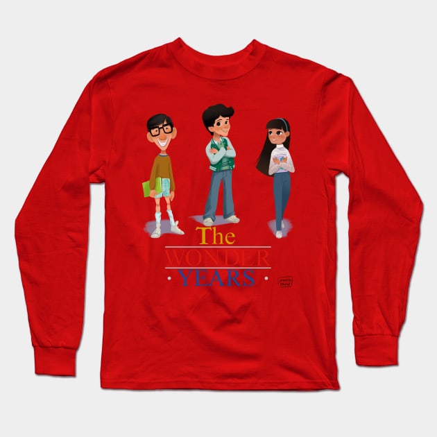 The wonder years Long Sleeve T-Shirt by davidpavon